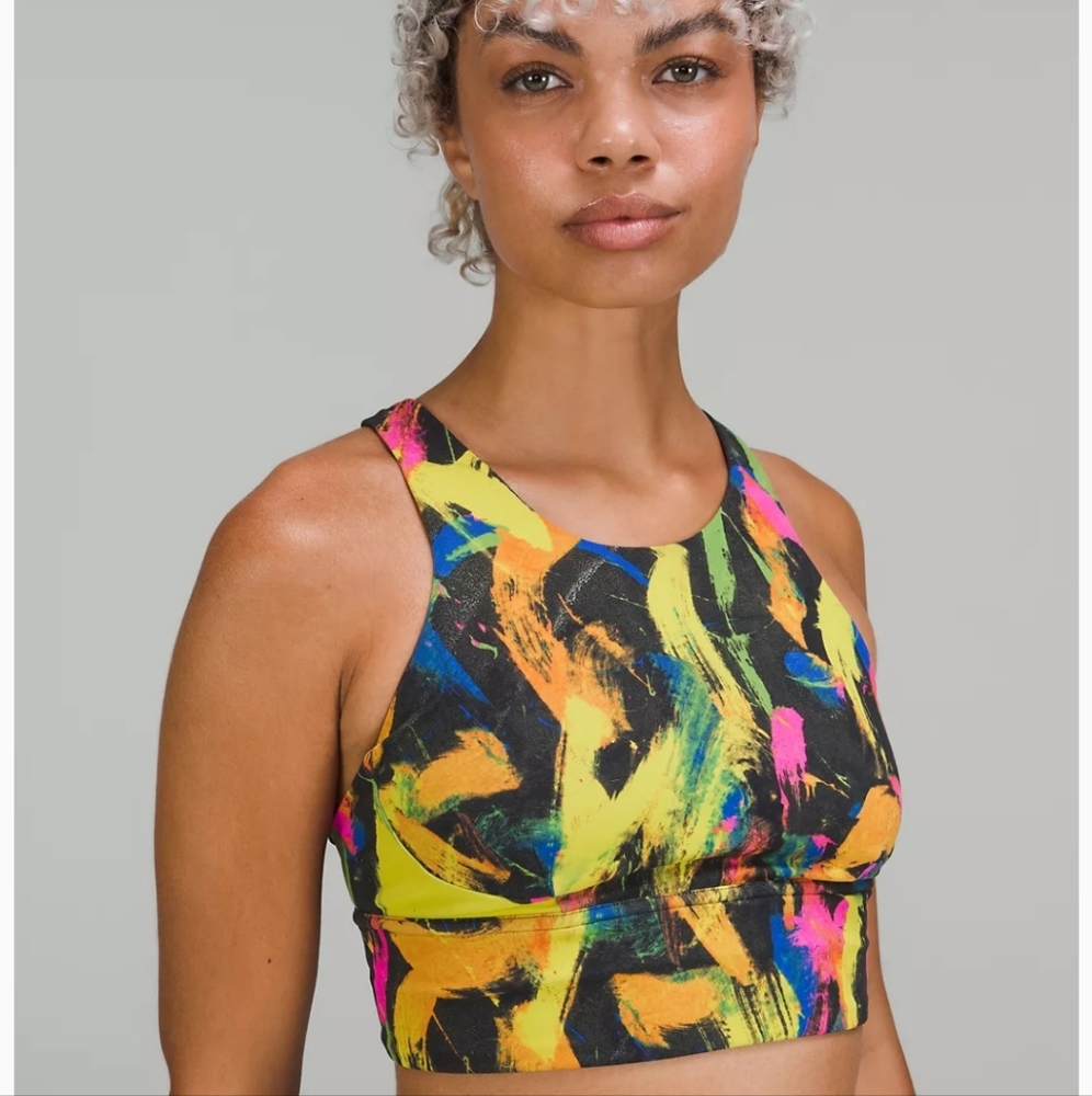 NEW Lululemon Wunder Train Long Line Racerback Tank Top Undertone Black Multi